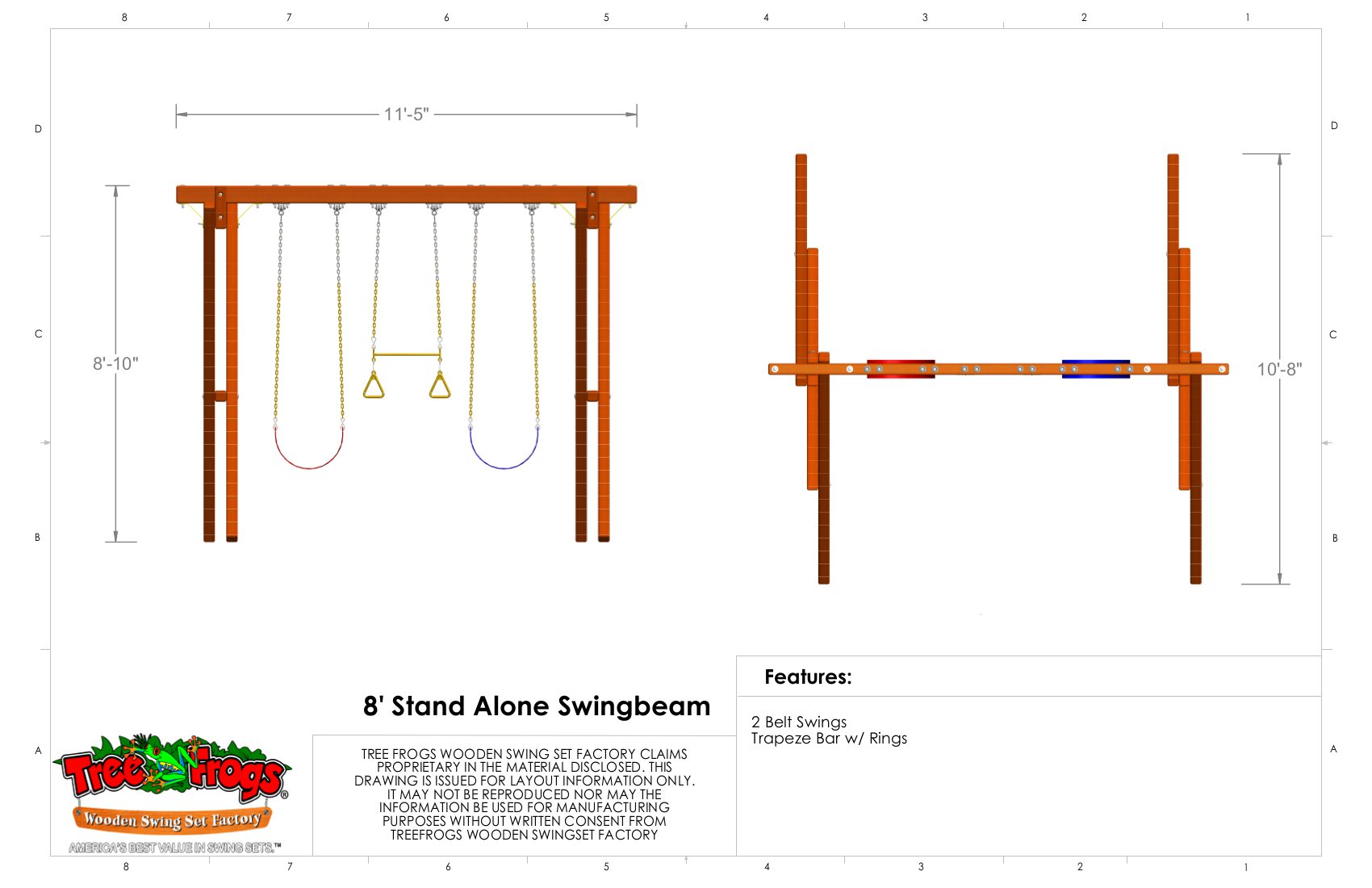 8 Stand Alone Swingbeam