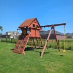 Parrot Island Playcenter XL with Treehouse Panels Installed 3