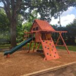 Parrot Island Playcenter XL with Treehouse Panels Installed 7