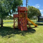 Parrot Island Fort XL Wood Roof, Snack Bar & Playhouse Panels Installed 1