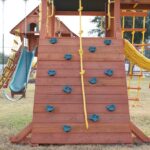 Parrot Island Playcenter w/ Green Tarp, 4x6 Monkey Bars, Loft, Wave Slide and Spiral Slide