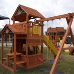 Parrot Island Fort w/Wood Roof, Snack Bar & Playhouse Panels